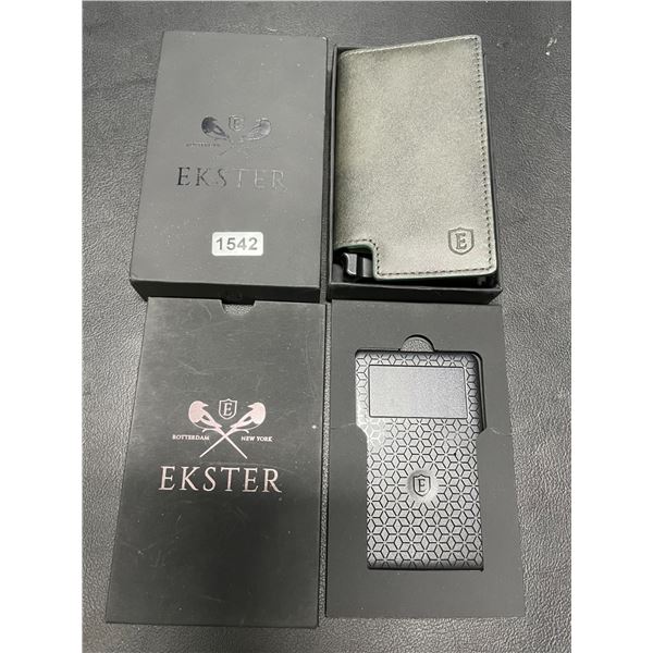Lot of 1 Ekster Parliament Leather Wallet & Smart GPS Wallet Tracker - Brand New!