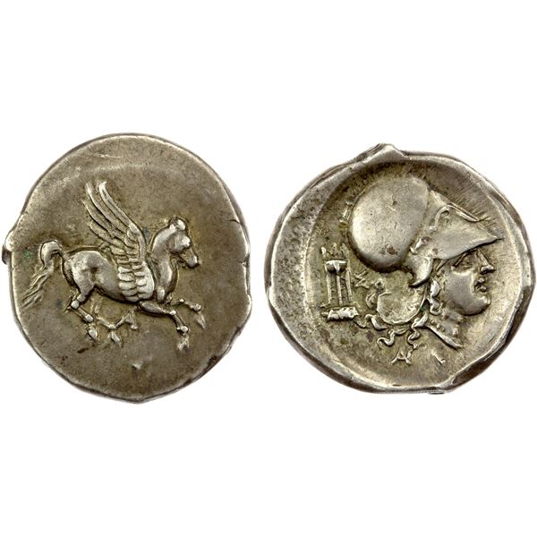 ACARNANIA: Anaktorion, AR stater (8.48g), ca. 345-300 BC, VF