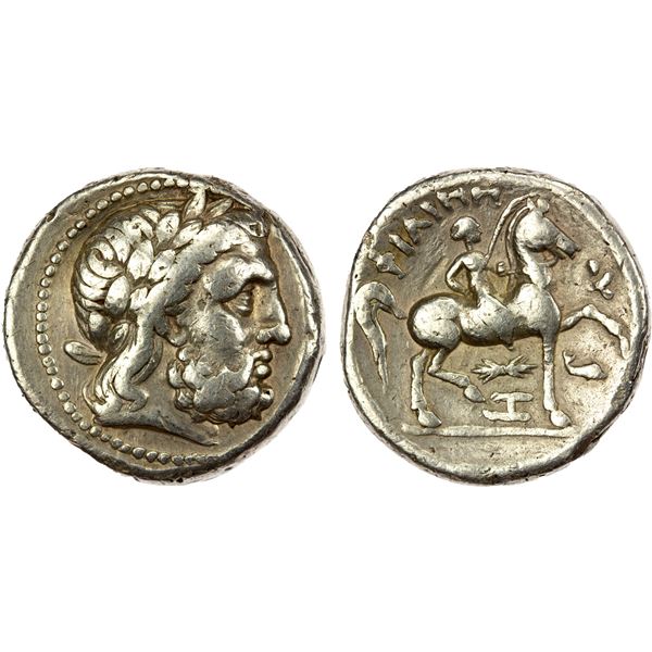 MACEDONIAN KINGDOM: Philip II, 359-336 BC, AR tetradrachm, Amphipolis, VF