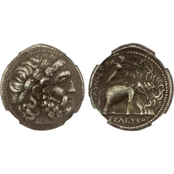 SELEUKID KINGDOM: Seleukos I Nikator, 312-281 BC, AR tetradrachm (15.89g), ca. 296/5-281 BC, NGC Ch