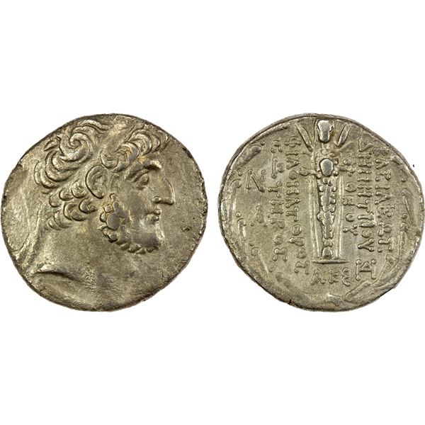 SELEUKID KINGDOM: Demetrios III Eukairos, 96-87 BC, AR tetradrachm (15.51g), SE 221 (92/1 BC), VF