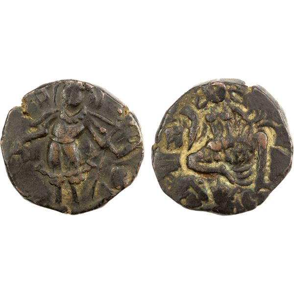 HEPHTHALITE: Toramana II, ca. 540-570, AE unit (7.05g), VF-EF