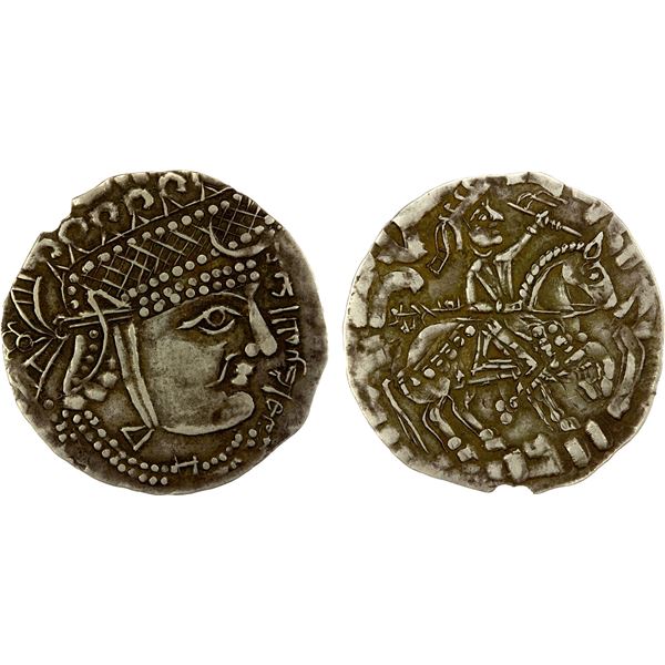 GHUZZ OF SYR DARYA: 'Abd Allah b. Tahir (Tahirid), ca. 830-845, AR drachm (1.45g), choice EF