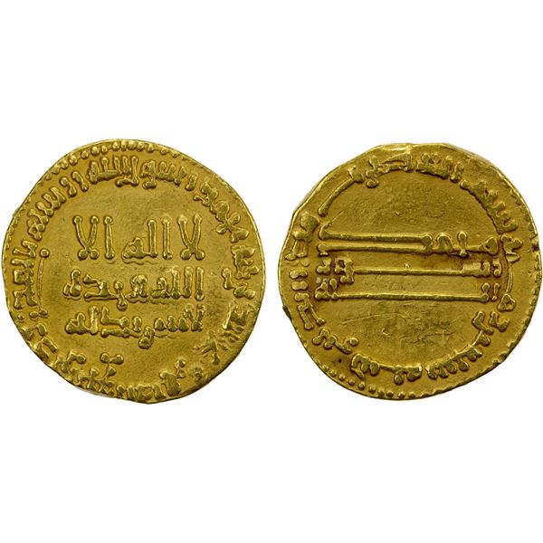 ABBASID: al-Hadi, 785-786, AV dinar (4.04g), NM, AH170, VF-EF