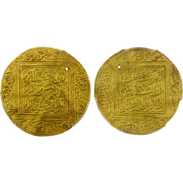 MERINID: Abu Yahya Abu Bakr, 1244-1258, AV dinar, NM, ND, PCGS AU details