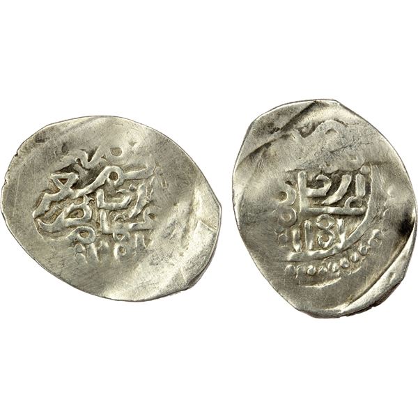 ALAWI SHARIF: Muhammad III, 1757-1790, AR dirham (2.77g), Thughr Rabat, AH1181//1181, crude VF