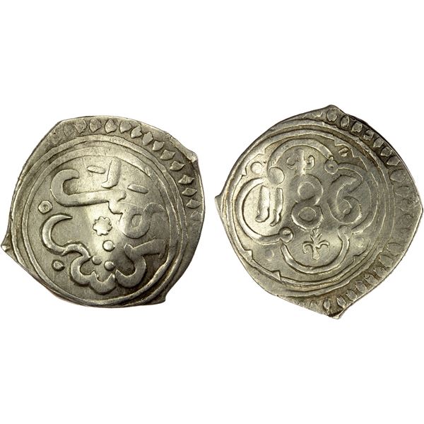 ALAWI SHARIF: Muhammad III, 1757-1790, AR dirham (2.84g), Marrakesh, AH1186, VF