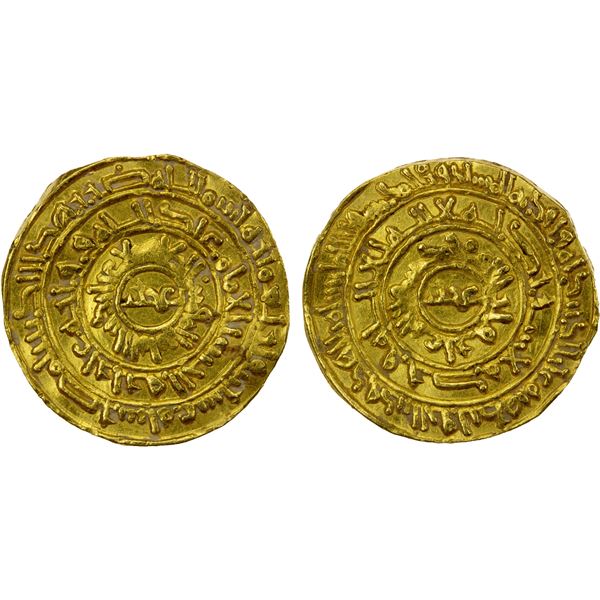 FATIMID: al-Zahir, 1021-1036, AV dinar (4.07g), Misr, AH420, bold EF