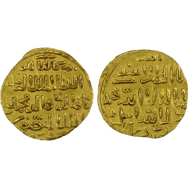 BAHRI MAMLUK: Muhammad I, 3rd reign, 1310-1341, AV dinar (4.34g), al-Qahira, DM, EF-AU
