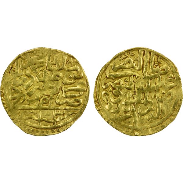 OTTOMAN EMPIRE: Mehmet III, 1595-1603, AV sultani (3.43g), Amid, AH1003, VF