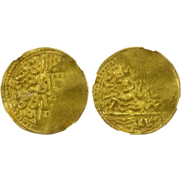 OTTOMAN EMPIRE: Mehmet III, 1595-1603, AV sultani, Tokat, AH1003, NGC AU55