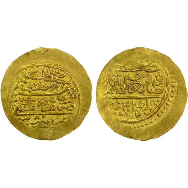 TRIPOLI: Süleyman II, 1687-1691, AV sultani (3.35g), Tarabulus Gharb, AH(1099), EF