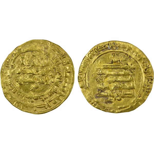 SAMANID: Nasr II, 914-943, AV dinar (2.66g), al-Muhammadiya, AH317, VF-EF