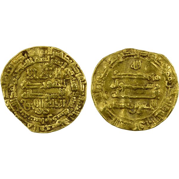 ALID OF TABARISTAN: al-Hassan b. Zayd, 864-884, AV dinar (3.79g), Nishapur, AH262, VF