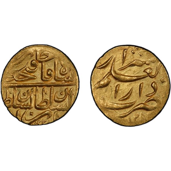 QAJAR: Fath 'Ali Shah, 1797-1834, AV toman (5.74g), Shiraz, AH1221//1221, PCGS MS62