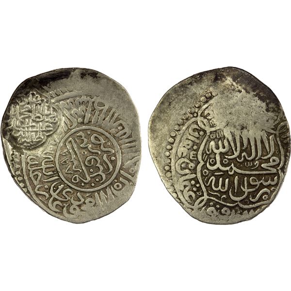 MUGHAL: Babur, 1st reign, 1497-1498, AR shahrukhi (4.72g), NM, AH903, VF on VF host