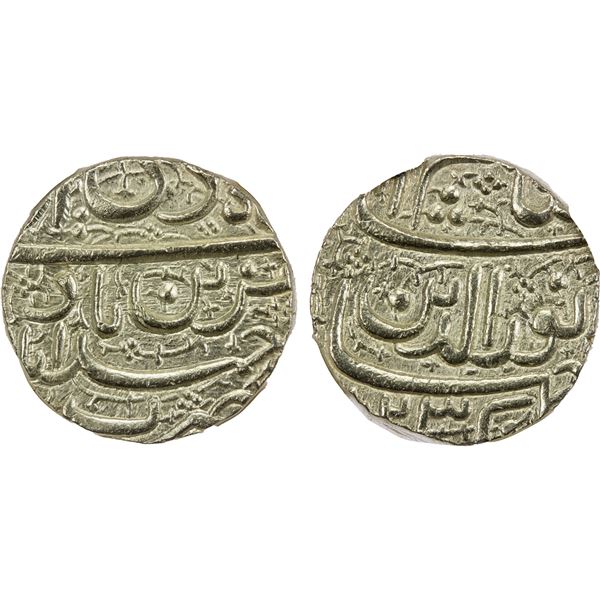 MUGHAL: Jahangir, 1605-1628, AR rupee, Ahmadabad, AH1023 year 9, NGC MS62