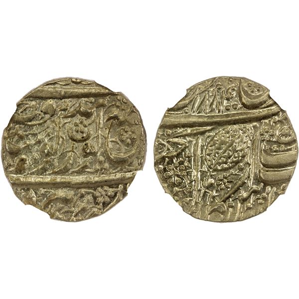 SIKH EMPIRE: AR nanakshahi rupee, Amritsar, VS1884, NGC MS64