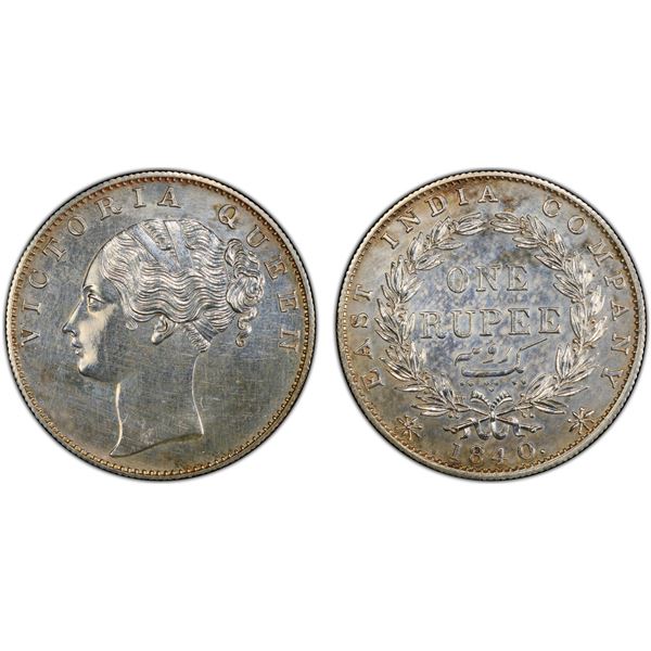 BRITISH INDIA: Victoria, Queen, 1837-1876, AR rupee, 1840(b), PCGS Proof 61