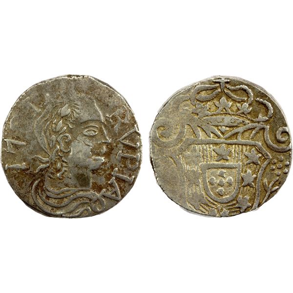 PORTUGUESE INDIA: GOA: José I, 1750-1777, AR rupia (10.70g), 1781, VF