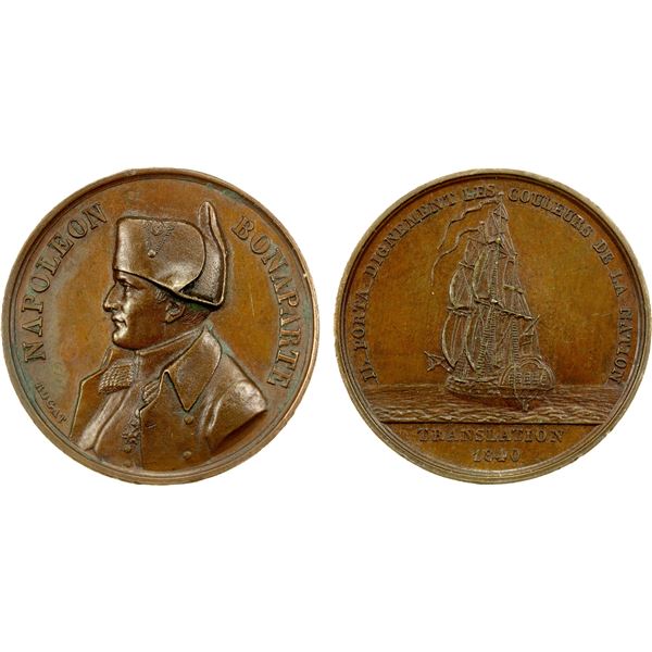 FRANCE: AE medalet (8.19g), 1840, UNC