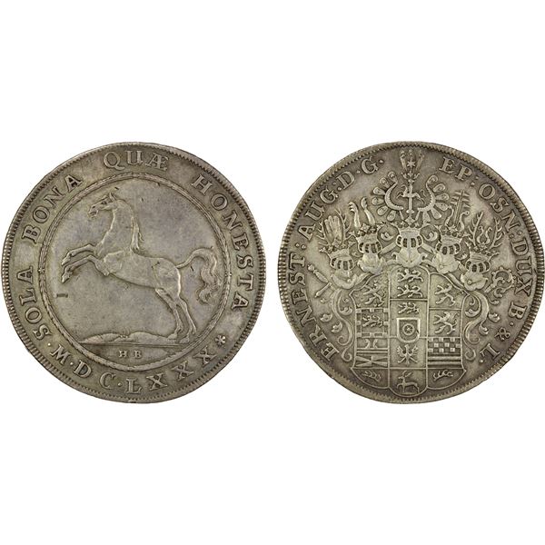 BRUNSWICK-LÜNEBURG: Ernst August, 1679-1698, AR thaler, 1680, VF