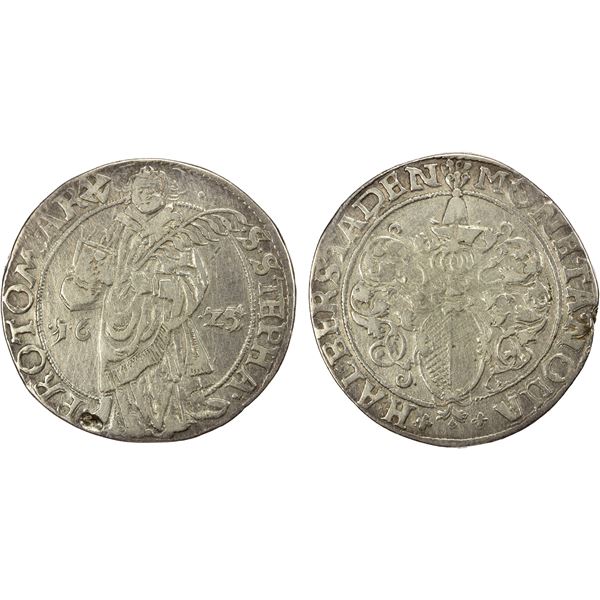 HALBERSTADT: Cathedral Chapter Sedisvacancy, 1623-1625, AR thaler, 1625, VF