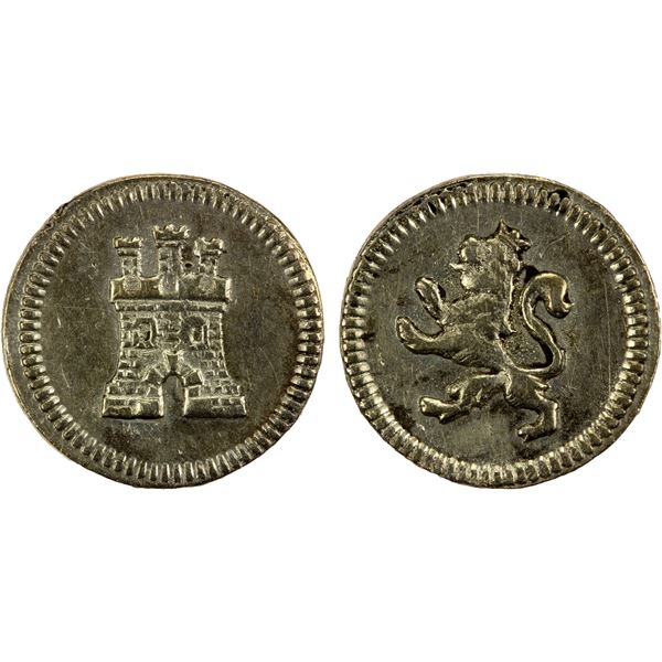 SPANISH COLONIES: Carlos IV, 1788-1808, AR ¼ real, ND (1794-5), EF