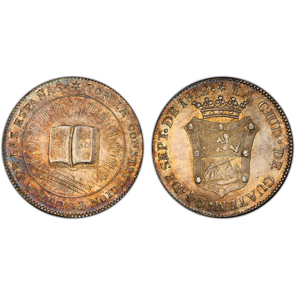 GUATEMALA: Fernando VII, 1808-1821, AR proclamation 2 reales (6.75g), 1812, PCGS MS62