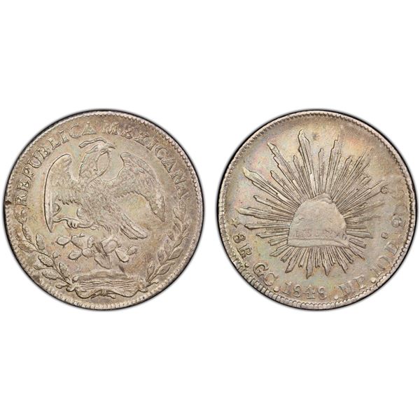 MEXICO: Second Republic, AR 8 reales, 1848-GC, PCGS AU53