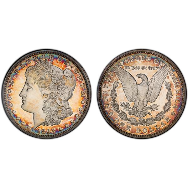 UNITED STATES: AR dollar, 1893, PCGS Proof 65