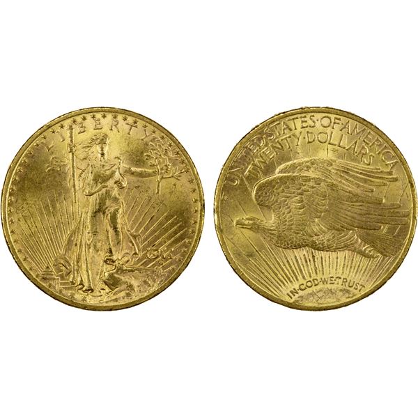 UNITED STATES: AV 20 dollars, 1911-S, UNC