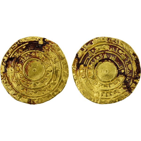 FATIMID: al-Mu'izz, 953-975, AV dinar (3.70g), al-Mansuriya, AH343, F-VF