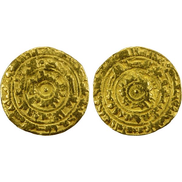 FATIMID: al-Mu'izz, 953-975, AV dinar (3.89g), al-Mansuriya, AH358, VF