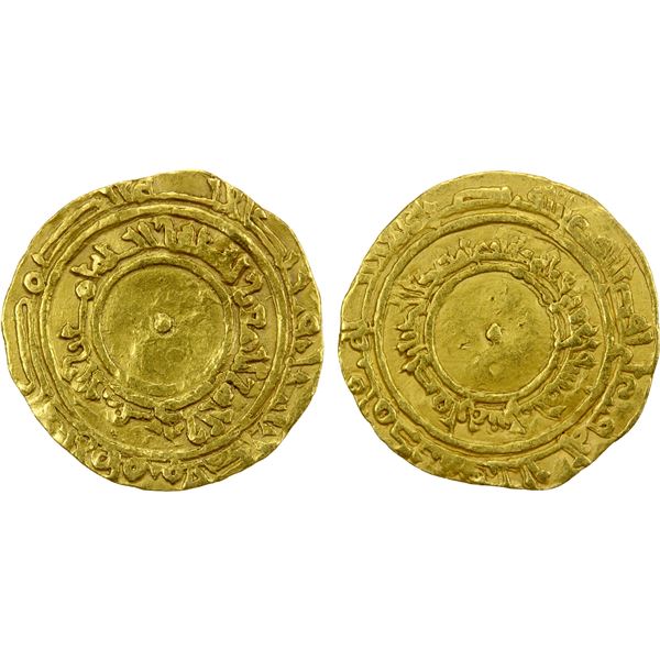 FATIMID: al-Mu'izz, 953-975, AV ¼ dinar (1.02g), NM, ND, VF