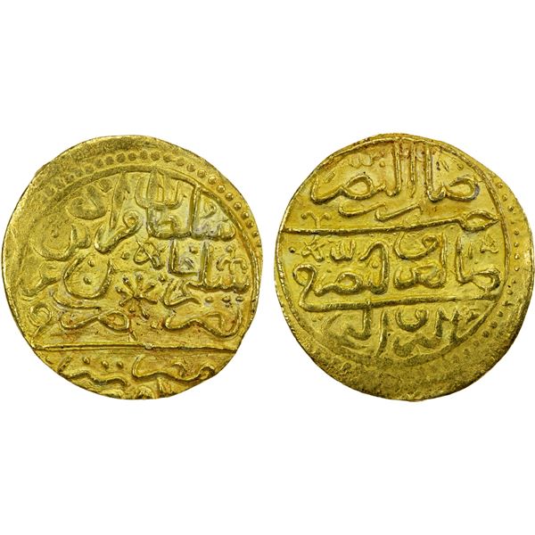 OTTOMAN EMPIRE: Murad III, 1574-1595, AV sultani (2.73g), Misr, VF-EF