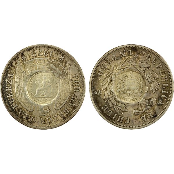 GUATEMALA: Republic, AR peso, 1894, EF