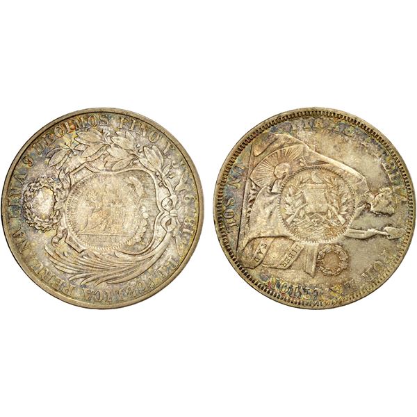 GUATEMALA: Republic, AR peso, 1894, EF-AU