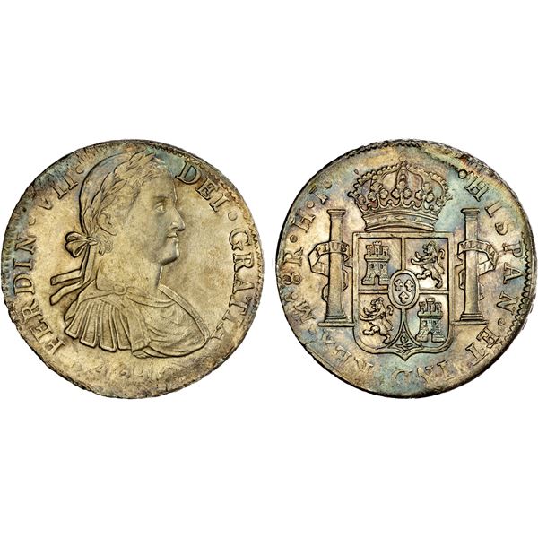 MEXICO: Fernando VII, 1808-1833, AR 8 reales, 1811/0-Mo, AU