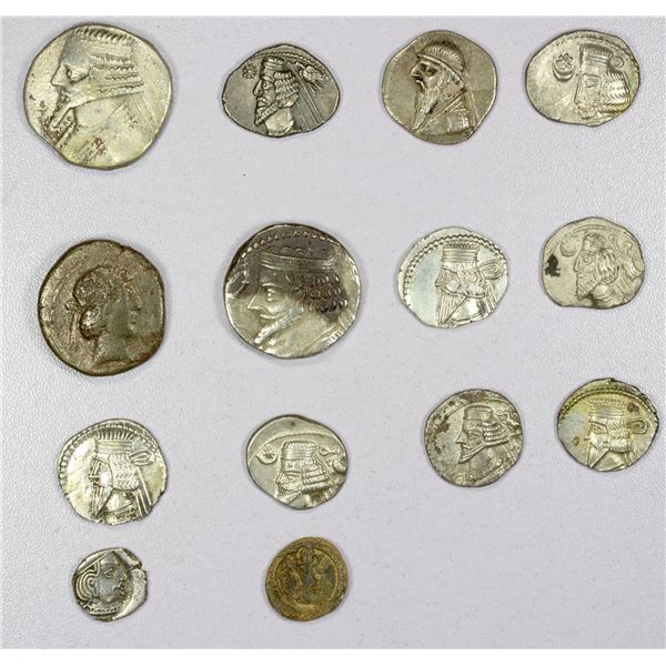 ANCIENT PERSIA: LOT of 14 coins