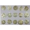 Image 1 : SASANIAN KINGDOM: LOT of 15 silver drachms