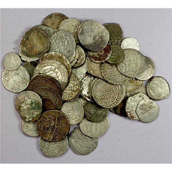 MEDIEVAL ISLAMIC: LOT of 60 silver coins