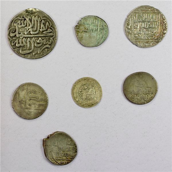 MEDIEVAL ISLAMIC: LOT of 7 silvers