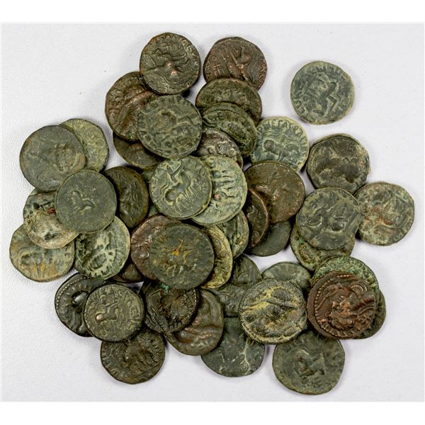 KUSHAN: LOT of 46 copper coins