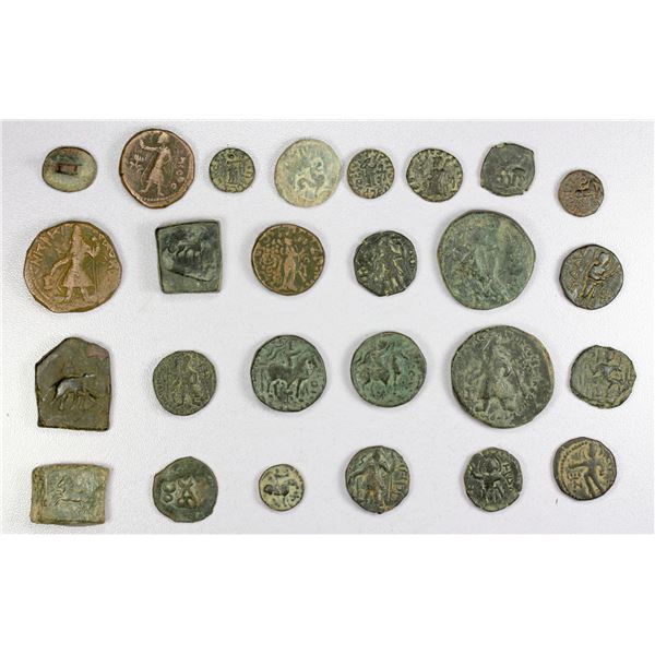 KUSHAN: LOT of 26 copper pieces