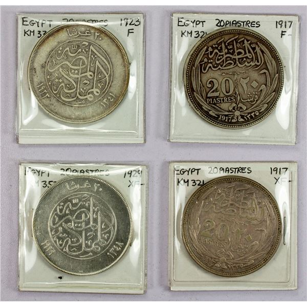 EGYPT: LOT of 4 coins