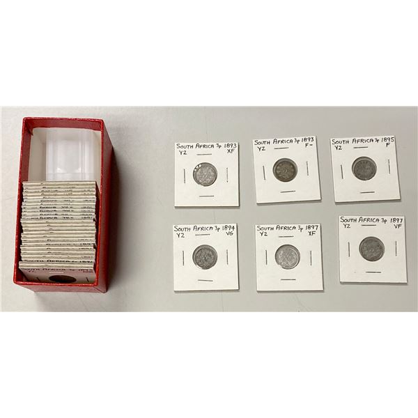 SOUTH AFRICA: LOT of 30 coins