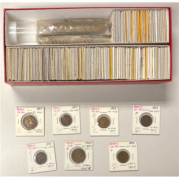 BRAZIL: LOT of 228 coins