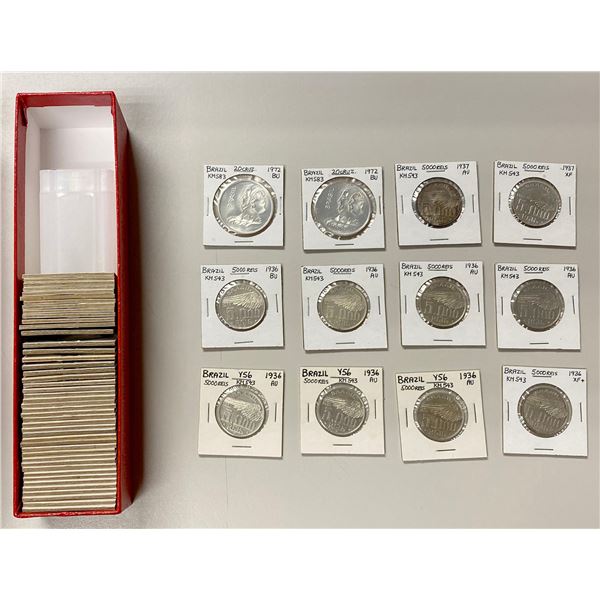 BRAZIL: LOT of 57 coins