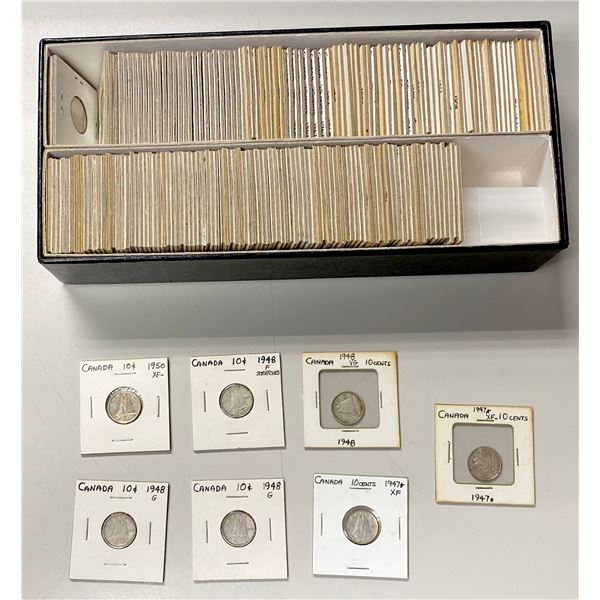 CANADA & PROVINCES: LOT of 174 coins